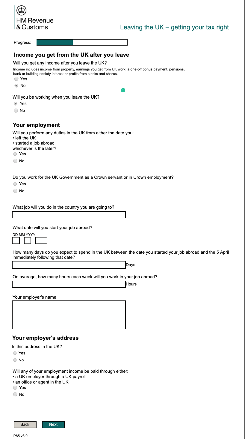 How to fill out your P85 tax form – FLiP