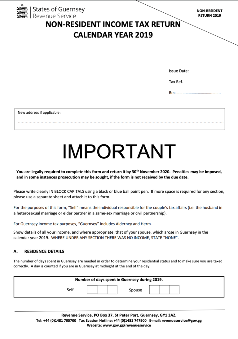Completing your Guernsey Tax Return FLiP