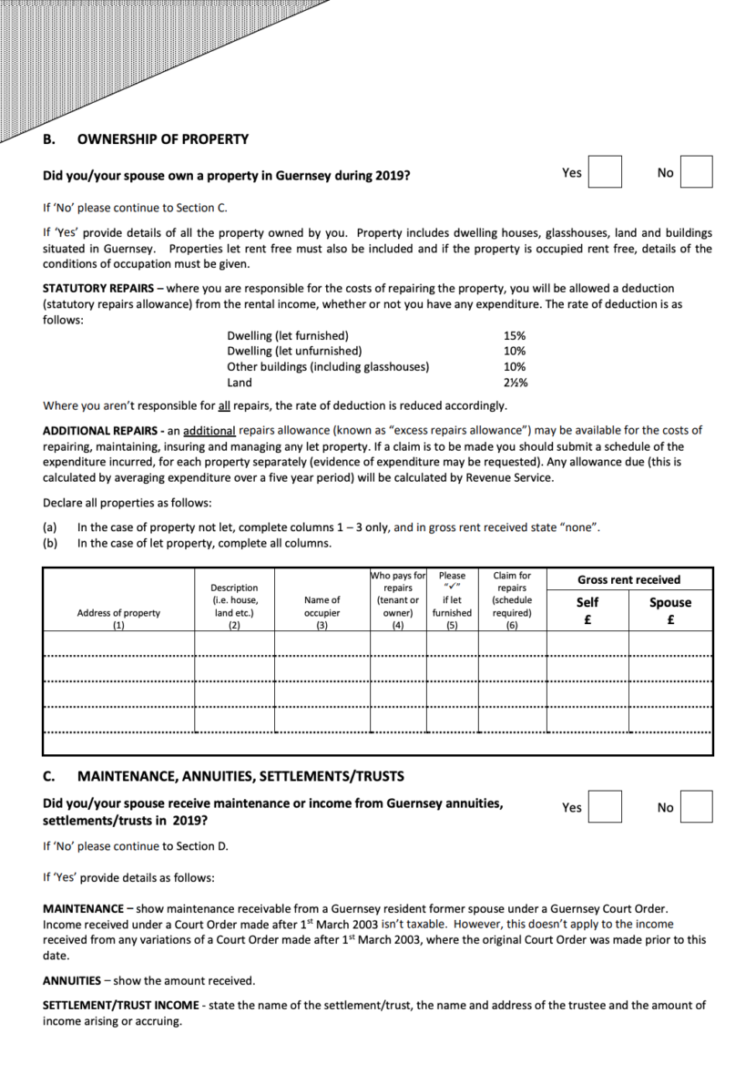 Completing your Guernsey Tax Return FLiP
