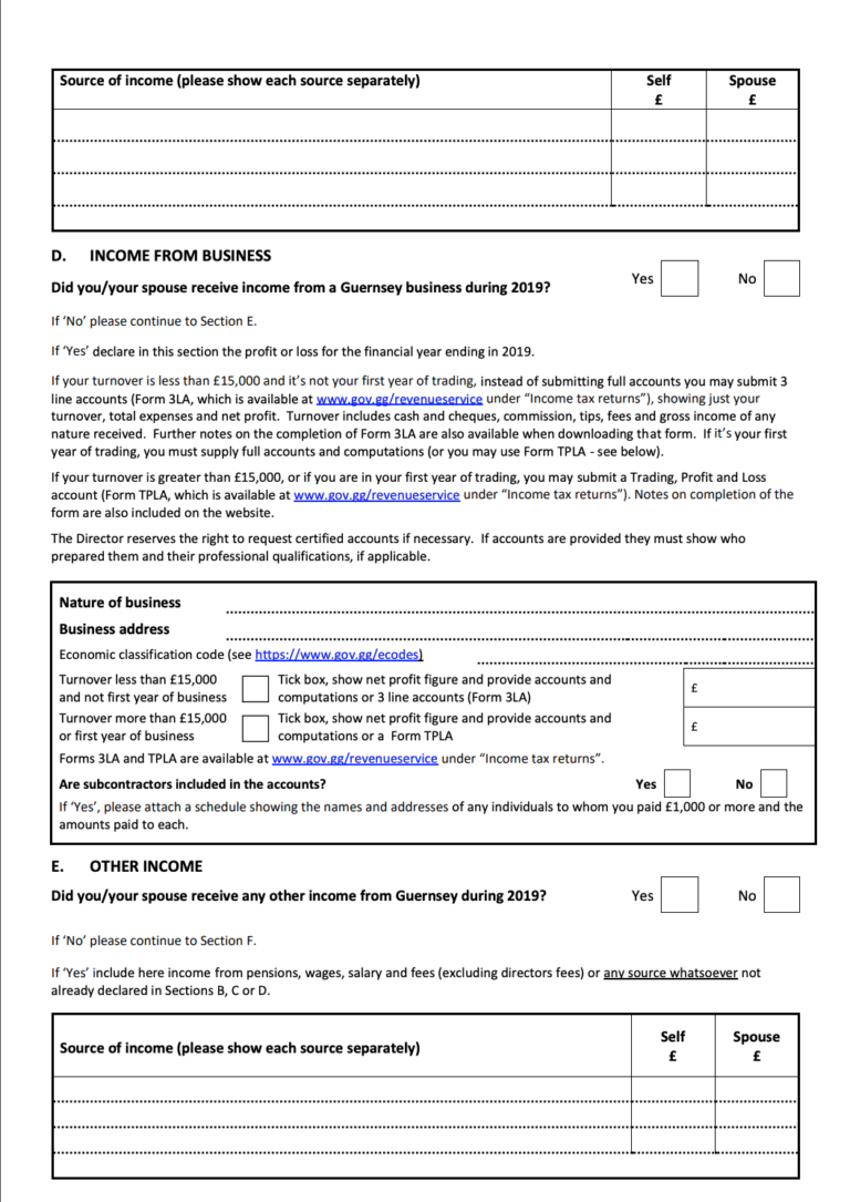 Completing your Guernsey Tax Return FLiP