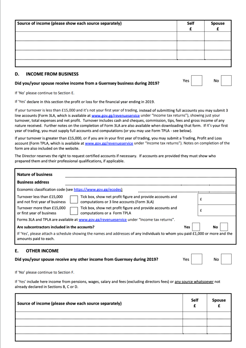 Completing your Guernsey Tax Return FLiP