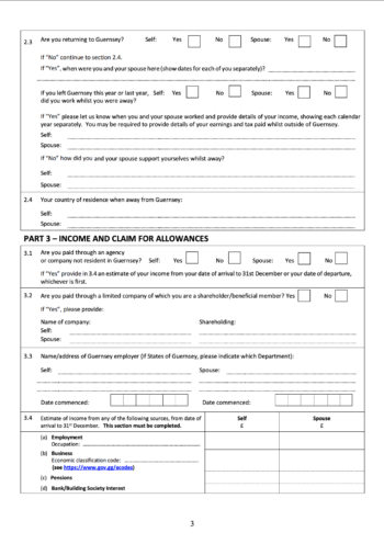 Completing your arriving in Guernsey form – FLiP